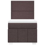 vidaXL Sommier à lattes de lit avec matelas Marron foncé 90x200 cm