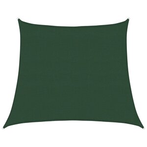 vidaXL Voile d'ombrage 160 g/m² Vert foncé 4/5x4 m PEHD