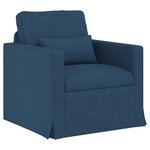 vidaXL Canapé Bleu 78 x 78 x 80 cm tissu