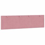 vidaXL Coussin de tête de lit Hanko rose 180 cm velours
