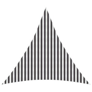 vidaXL Voile d'ombre 4 x 4 x 4 m HDPE Triangulaire Anthracite et blanc