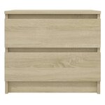 vidaXL Table de chevet chêne sonoma 50x39x43 5 cm bois d'ingénierie