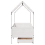 vidaXL Cadre de lit enfant avec tiroirs sans matelas 70x140 cm bois