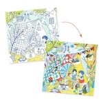 Djeco DJ09683 - Coloriages petites portes Les cabanes de Nina
