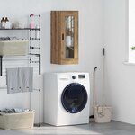 vidaXL Meuble mural Chêne artisanal 34 5 x 34 x 90 cm