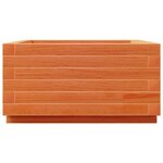 vidaXL Jardinière cire marron 50x50x26 5 cm bois de pin massif