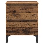 vidaXL Cabinet de lit Bois ancien 40x35x50 cm Bois reconstitué