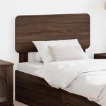 vidaXL Tête de lit avec tête de lit Chêne brun 80 cm Bois d'ingénierie