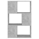 vidaXL Bibliothèque/Séparateur de pièce Gris 60x24x94 cm