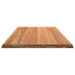 vidaXL Dessus de table marron clair bois chêne massif rectangulaire