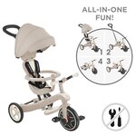 Globber 637-566 - Tricycle EXPLORER 4EN1 Évolutif ECO - Beige