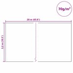 vidaXL Fleece de protection des plantes contre le gel Beige 20 x 3 2 m