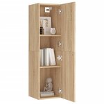 vidaXL Meuble TV Chêne sonoma 30 5x30x110 cm Bois d’ingénierie