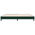 vidaXL Cadre de lit sans matelas vert foncé 180x220 cm velours