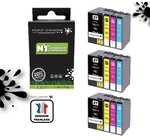 27XL - Réveil - 3 X Pack de 4 Cartouches D'encre Noir/Cyan/Magenta/ Jaune - Grande capacité