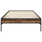 vidaXL Cadre de lit Bois ancien 80 x 200 cm Bois d'ingénierie