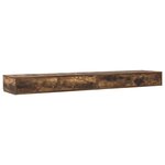 vidaXL Tiroirs de lit en chêne fumé - 180x36 5x16 5 cm - Fabriqué en bois reconstitué