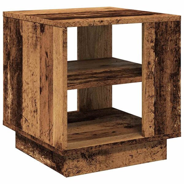 vidaXL Table basse vieux bois 40x40x43 cm bois d'ingénierie