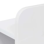 vidaXL Cabinet de Tête de Lit Blanc brillant Bois d’ingénierie