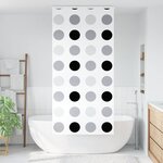 vidaXL Store enrouleur de douche avec cassette largeur du tissu 106 cm