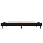 vidaXL Cadre de lit sans matelas noir 120x190 cm bois d'ingénierie
