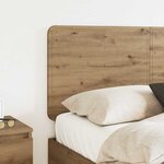 vidaXL Tête de lit Chêne artisanal 135 cm Bois d'ingénierie