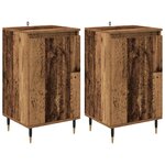 vidaXL Buffet 2 Pièces Bois Ancien 40 x 35 x 70 cm