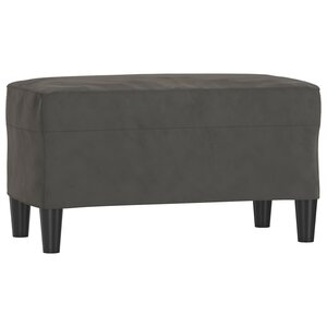 Banc banquette 70 x 35 x 41 cm velours gris foncé 02_0010481