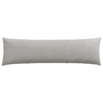 vidaXL Coussins de canapé 2 Pièces Gris clair 145 x 40 cm tissu