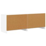 vidaXL Armoire de lit 2 Pièces Blanc 66 x 35 x 48 cm Bois d'ingénierie