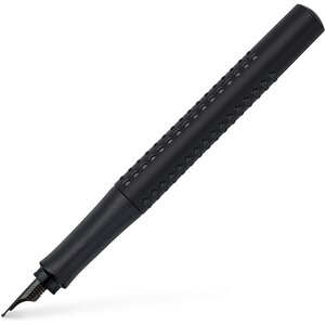 Stylo plume grip edition pointe large b  all black faber-castell