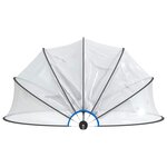 vidaXL Dôme de piscine rond 406x203 cm PVC