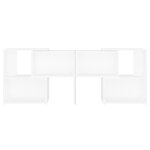 vidaXL Meuble TV Blanc 104x30x52 cm Bois d’ingénierie