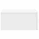 vidaXL Table d'appoint murale Blanc 87 5 x 34 5 x 17 cm