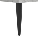 vidaXL Cadre de lit gris béton 75x190 cm bois d'ingénierie