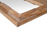 vidaXL Miroir décoratif Teck 60x60 cm Carré