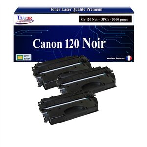 T3AZUR -3x Toners compatibles avec Canon 120 (2617B001) pour Canon IMAGECLASS D1120  D1150  D1170  D1180  D1320  D1350  D1370