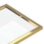 vidaXL Table d'appoint ordinateur Transparent 50x35x65 cm Verre trempé