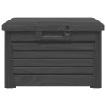 vidaXL Boîte à coussins d'extérieur anthracite polypropylène