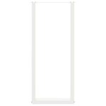 vidaXL Pieds de table de bar en U 2 pièces blanc 50 x (110-111) cm acier