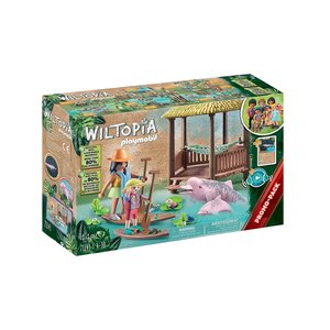 PLAYMOBIL 71143 - Wiltopia Paddles et dauphins roses