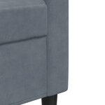 vidaXL Canapé à 3 places Gris foncé 180 cm Velours