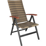 Tectake Fauteuil de jardin pliable MELBOURNE - marron naturel