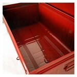Malle de rangement en métal rouge 225 litres