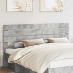 vidaXL Tête de lit Gris béton 180 cm Bois d'ingénierie