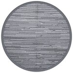 vidaXL Tapis d'extérieur ARAKIL gris Ø120 cm PP