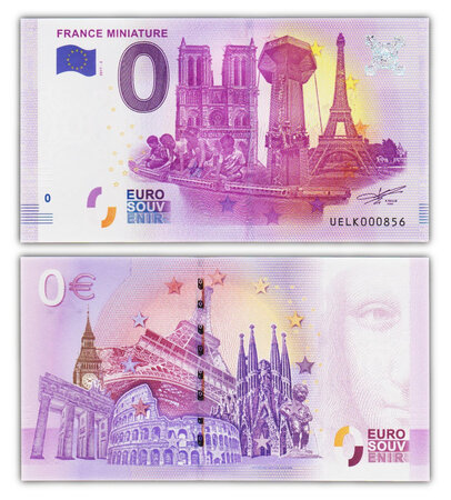 Billet de Collection 0 Euro souvenir 2017.2 France Miniature - France - Neuf