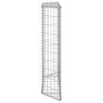 vidaXL Lit surélevé à gabion en trapèze Acier galvanisé 100x20x100 cm