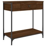 vidaXL Table console chêne marron 75x34 5x75 cm bois d'ingénierie