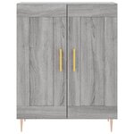 vidaXL Buffet haut Sonoma gris 69 5x34x180 cm Bois d'ingénierie